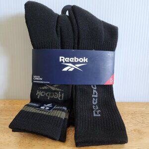 NWT Reebok, Men's, 5-pk, Crew Sock